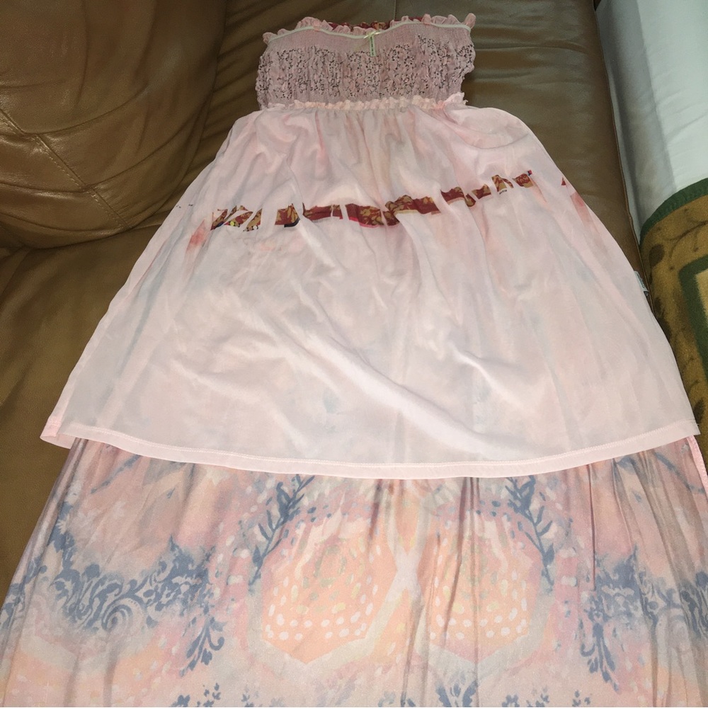Lapis Hawaïenne Motif Dress purchased in Hawaii junior girl OS empire waist - Picture 3 of 11